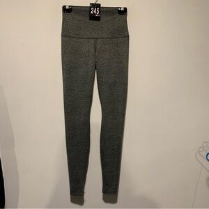 245. Lululemon Wunder Under Pant (Roll Down) Dottie Dash Slate Black